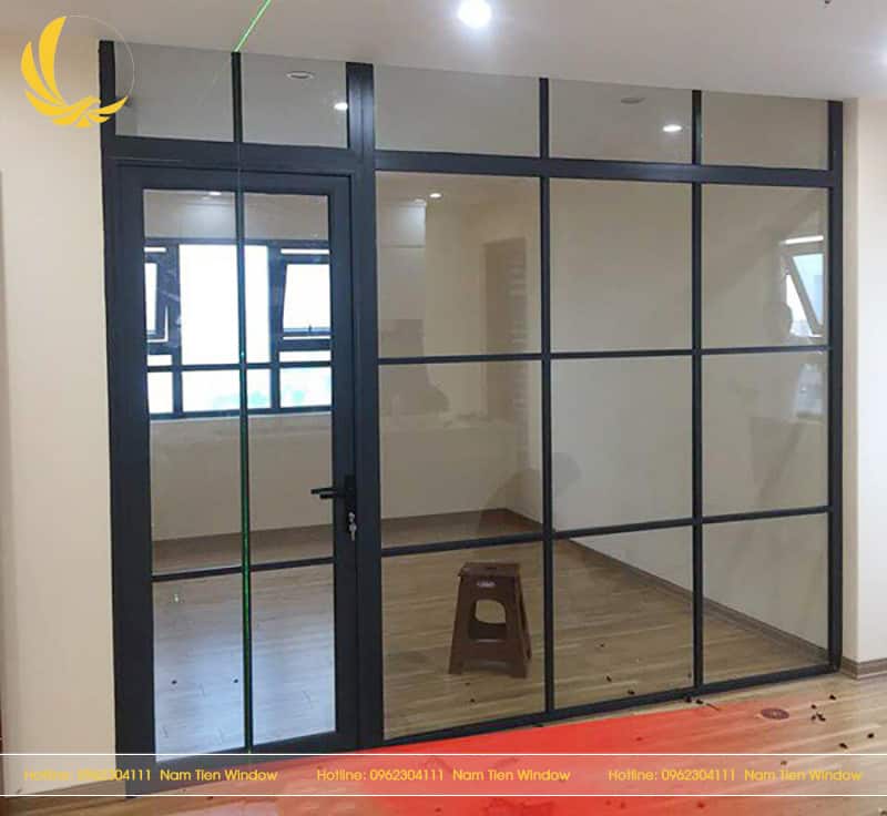 mau vach ngan khung nhom kinh dep 7