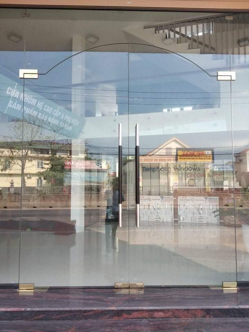 Cửa kính bản lề kẹp cho 3