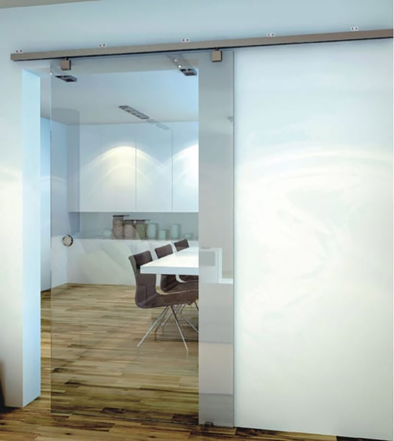 Mẫu cửa kính cường lực 1 cánh đẹp dành cho văn phòng 6 Cửa kính thuỷ lực 1 cánh