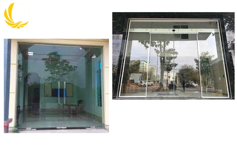 Cửa Kính Cường Lực Mặt Tiền 1 Cửa kính cường lực mặt tiền