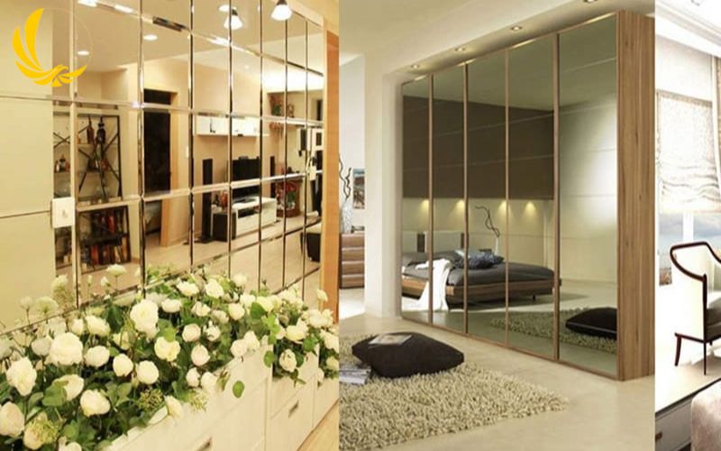 Dễ dàng vệ sinh vách ngăn kính cường lực phòng khách