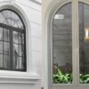 Mẫu cửa sổ nhôm Xingfa 2 cánh uốn vòm mang nét đẹp cổ điển