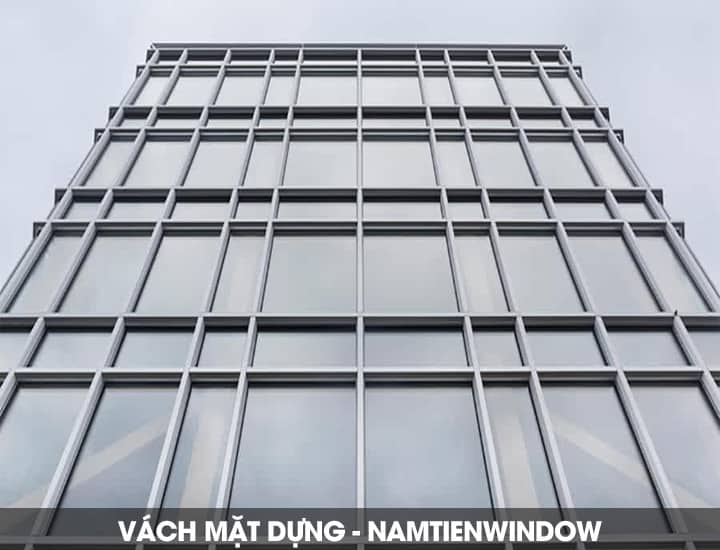 vách mặt dựng hệ 65 Vách kính mặt tiền khung nhôm xingfa hệ 65