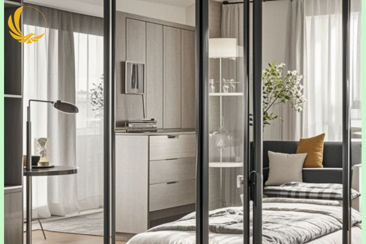 Ưu điểm vượt trội của vách ngăn phòng ngủ nhôm kính