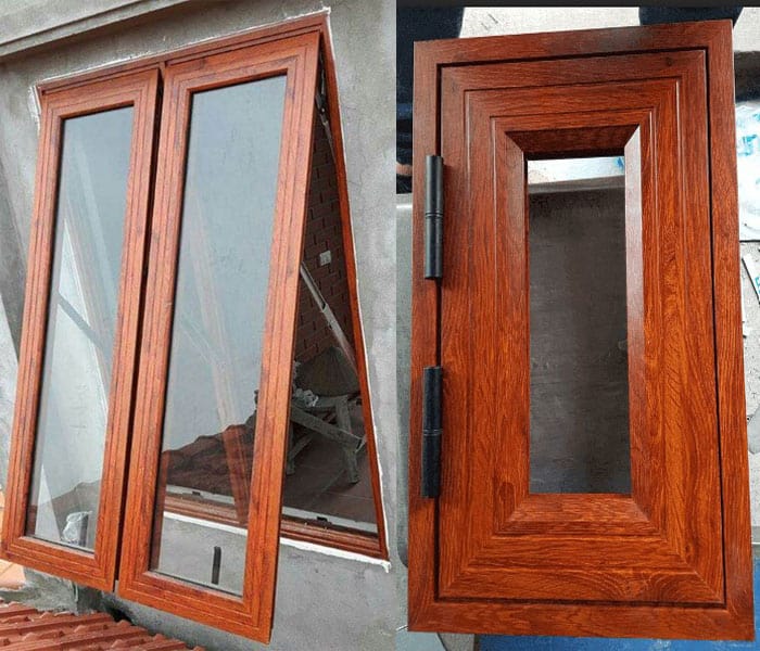 Báo Giá Cửa Nhôm Xingfa Vân Gỗ 4 cua so nhom xingfa mau van go