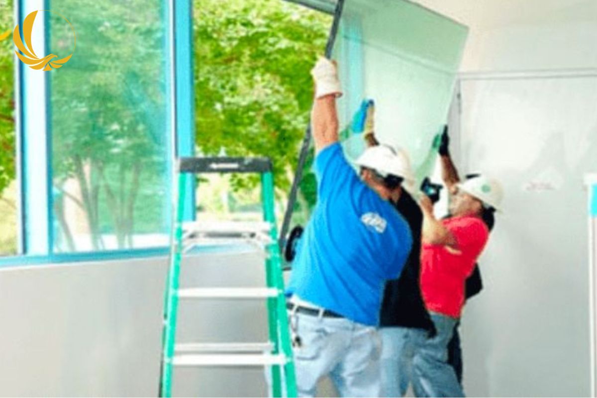 Chuẩn bị dụng cụ trước khi tháo lắp cửa kính cường lực