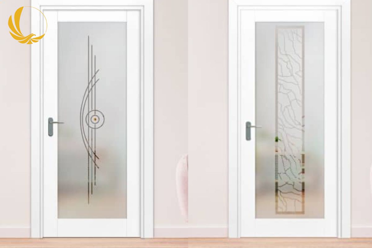 Cửa nhôm xingfa 1 cánh phòng ngủ với gam màu trắng sứ