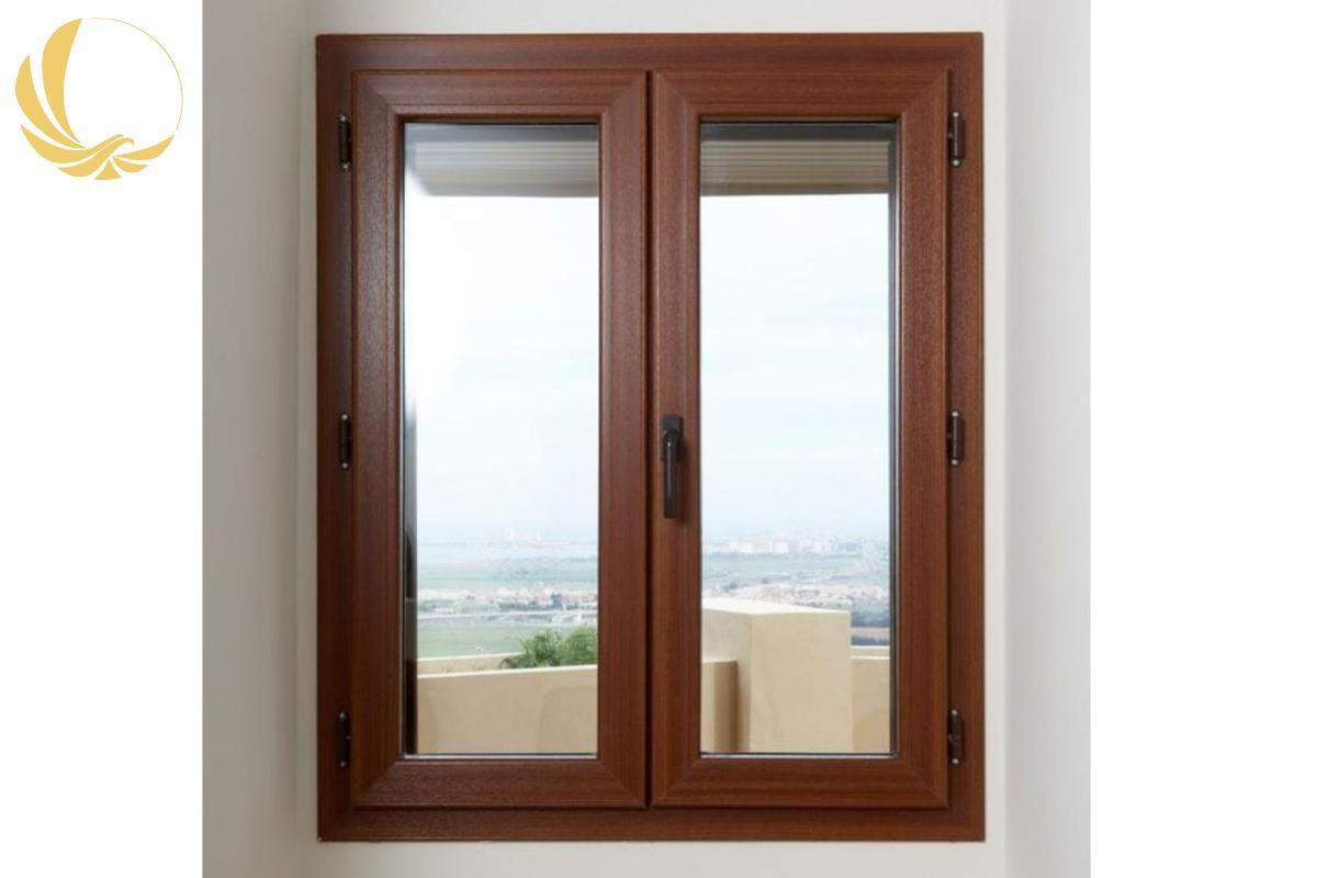 Mẫu cửa sổ lùa nhôm Xingfa hệ 55 vân gỗ