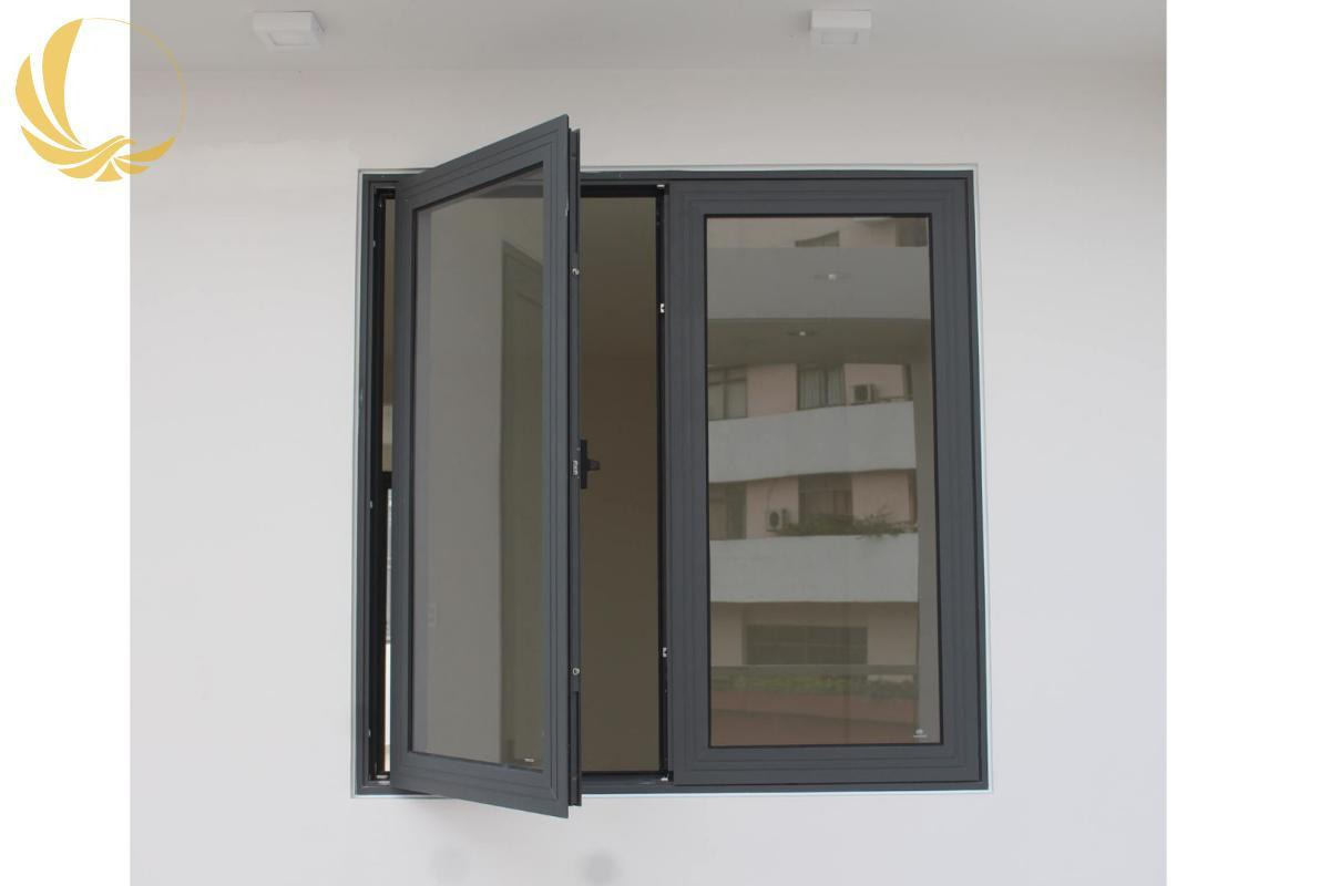 Mẫu cửa sổ lùa nhôm Xingfa hệ 55 mở quay