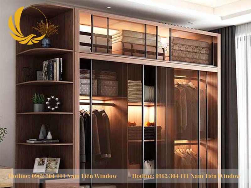 14 Mẫu tủ cánh kính kiểu lùa phong cách hiện đại
