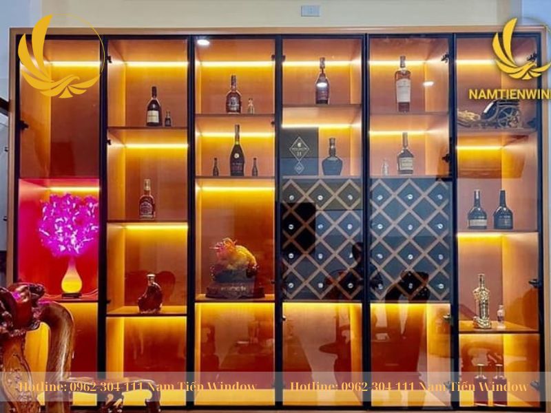 6 Tủ trưng bày rượu cánh kính - Nam Tiến Window