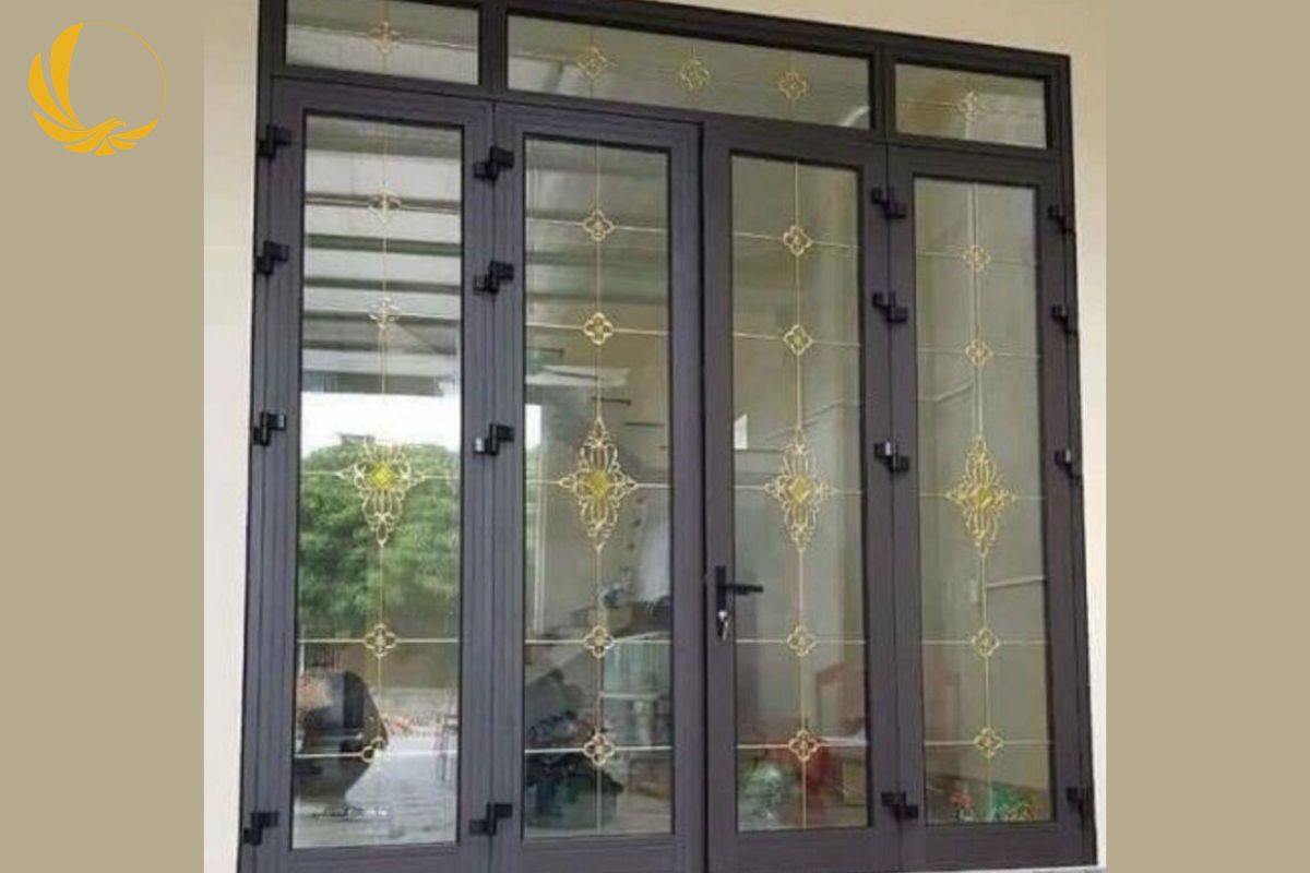 Cửa Nhôm Owin 12 Mẫu cửa nhôm owin thuỷ lực màu đen