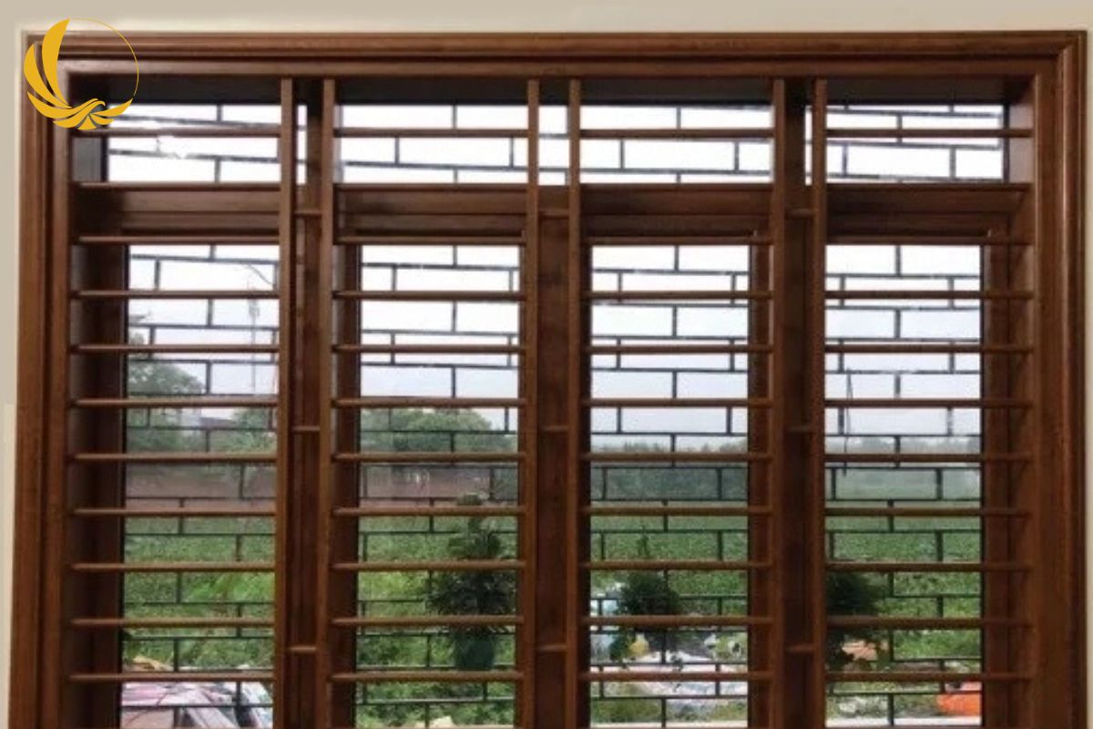 Cửa Nhôm Owin 11 Mẫu cửa nhôm owin thuỷ lực màu nâu