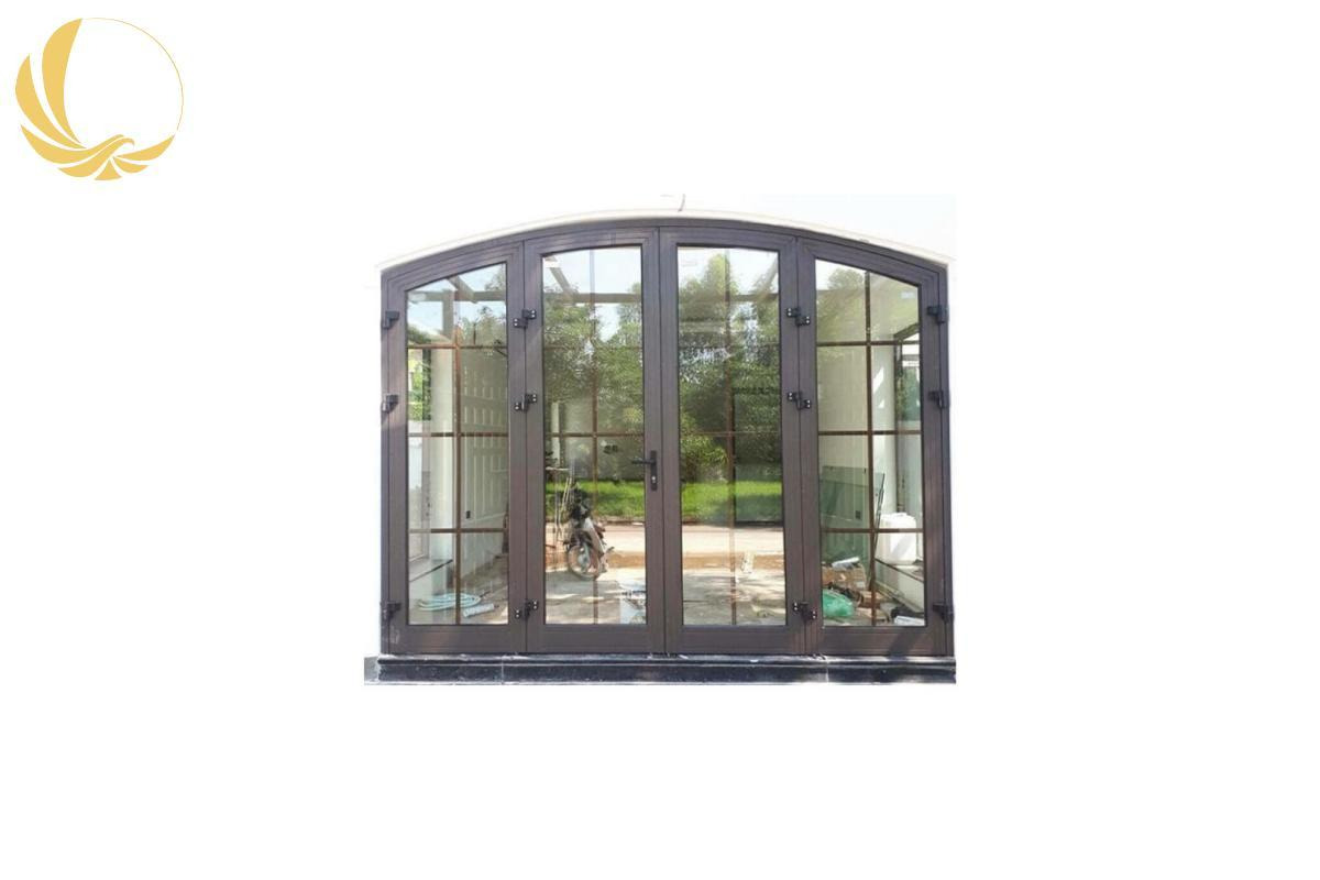 Dự án cửa nhôm xingfa uốn vòm thi công nhà ở Bình Dương