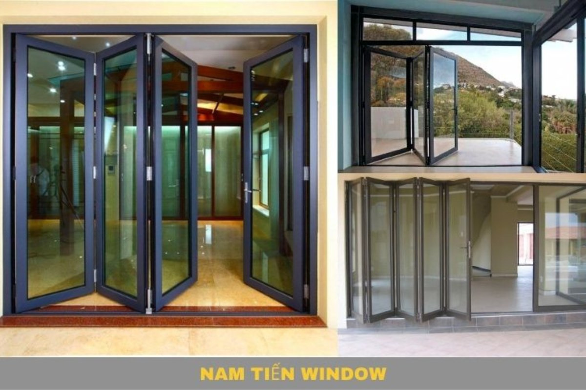Cửa nhôm xingfa xếp trượt sử dụng khung nhôm xingfa có độ dày từ 1.5mm – 3.0mm