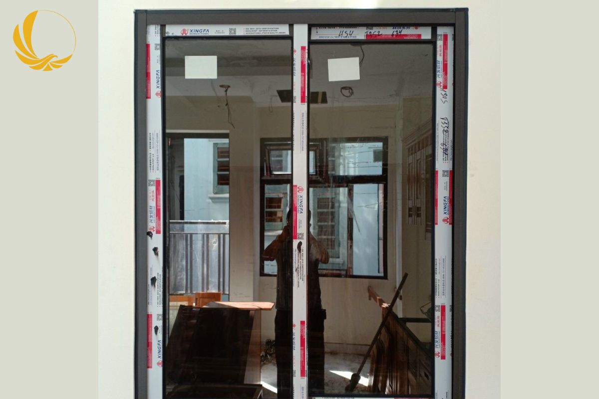 Mẫu cửa sổ lùa 2 cánh Xingfa Quảng Đông tem đỏ chính hãng