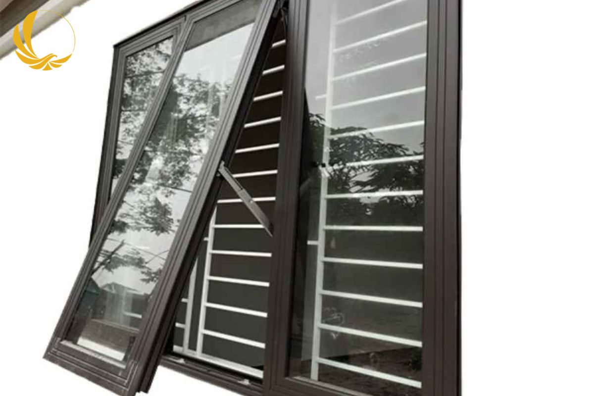 Mẫu cửa sổ nhôm 3 cánh kết hợp hiện đại