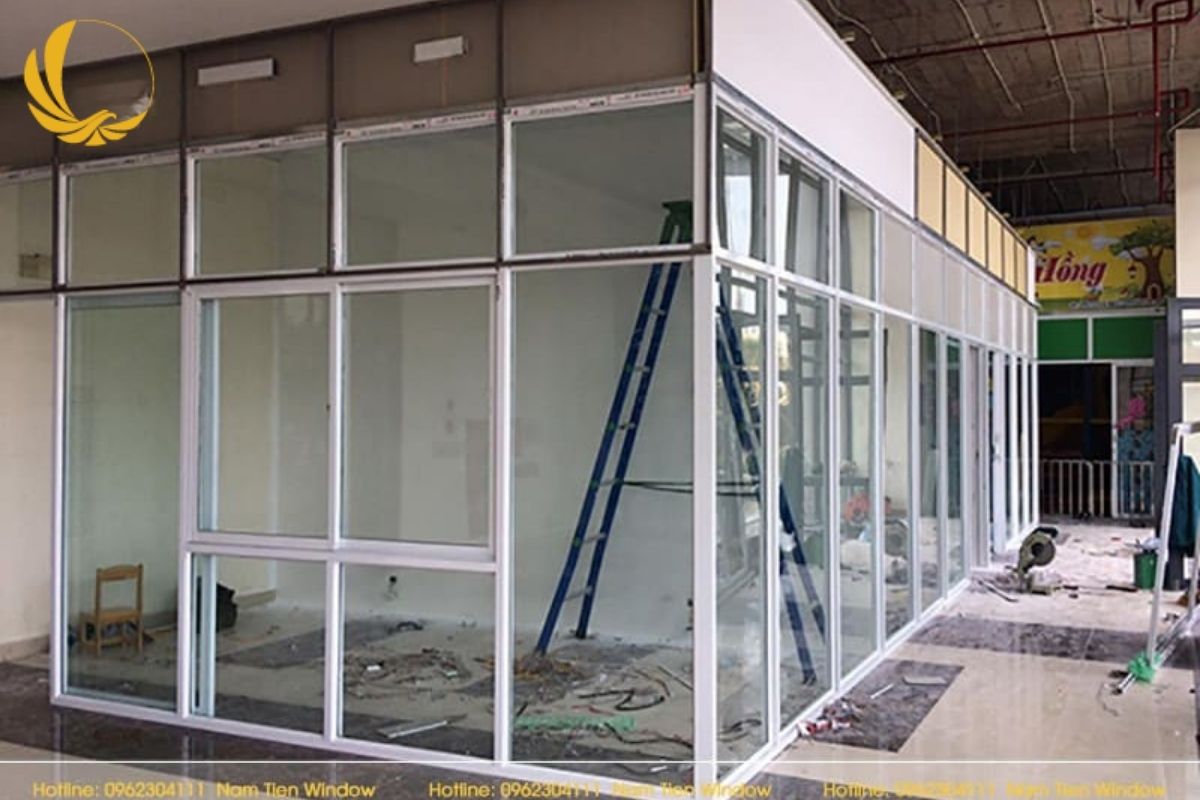 Dự án vách nhôm kính hoàn thiện bởi Nam Tiến Window