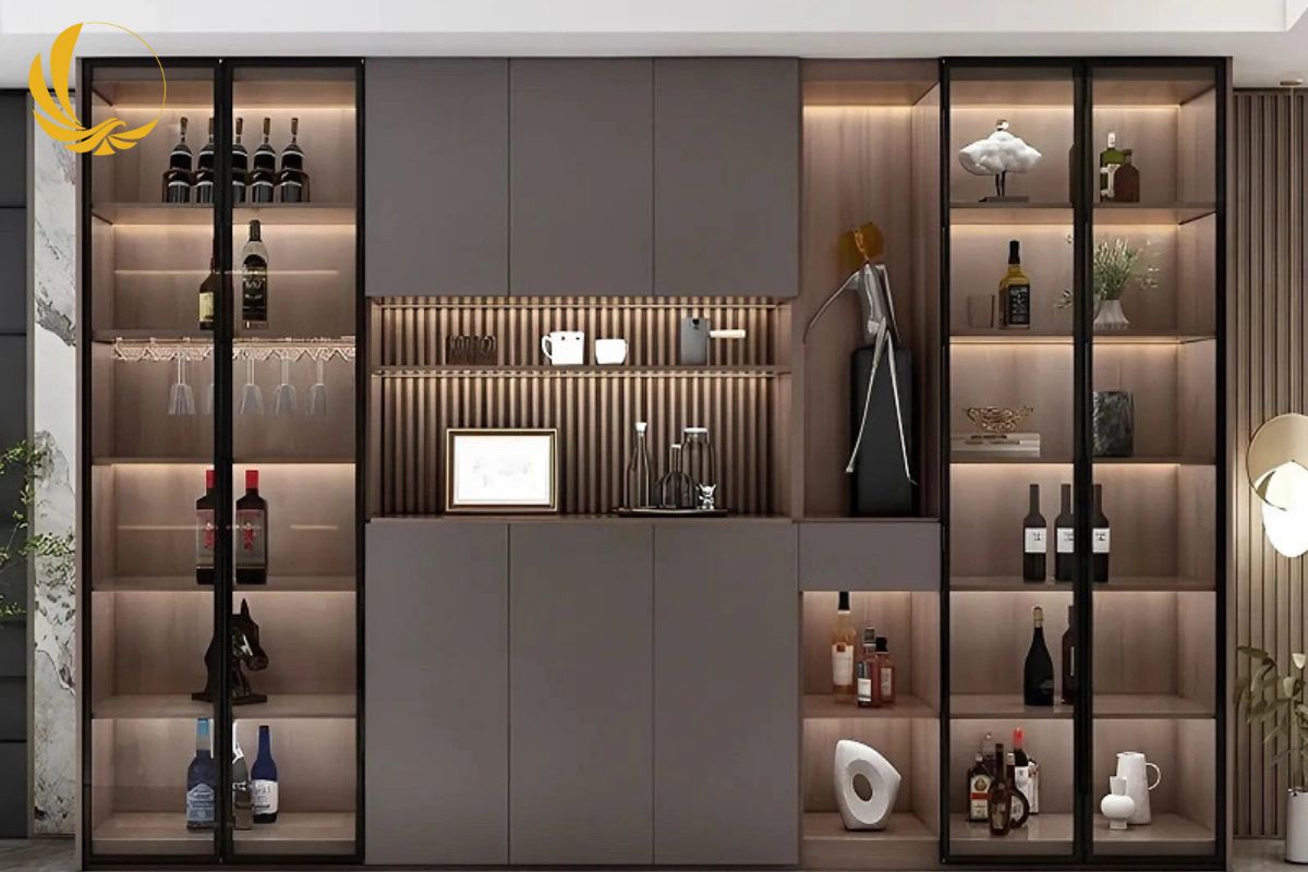 Tủ Rượu Cánh Kính 1 Tủ rượu cánh kính