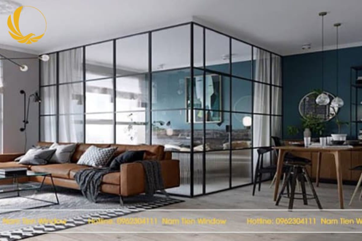Lắp đặt vách ngăn kính cường lực giúp nhà ở tại Bình Dương thêm hiện đại và sang trọng