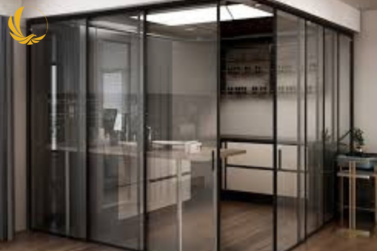 Vách nhôm kính văn phòng