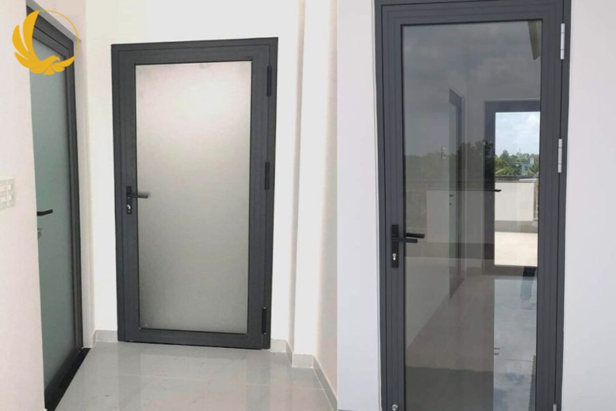 Cửa 1 cánh mở quay tối ưu diện tích cho không gian phòng ngủ nhỏ gọn