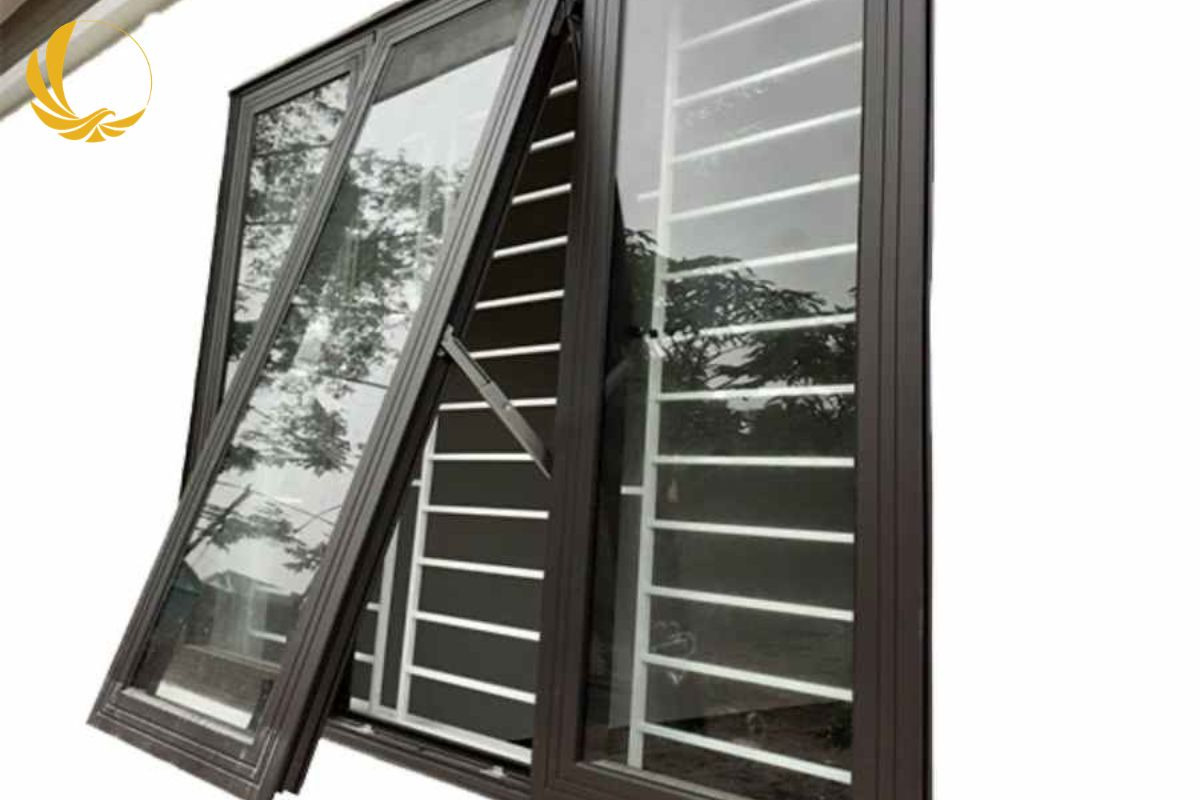 Mẫu cửa sổ nhôm 3 cánh kết hợp hiện đại