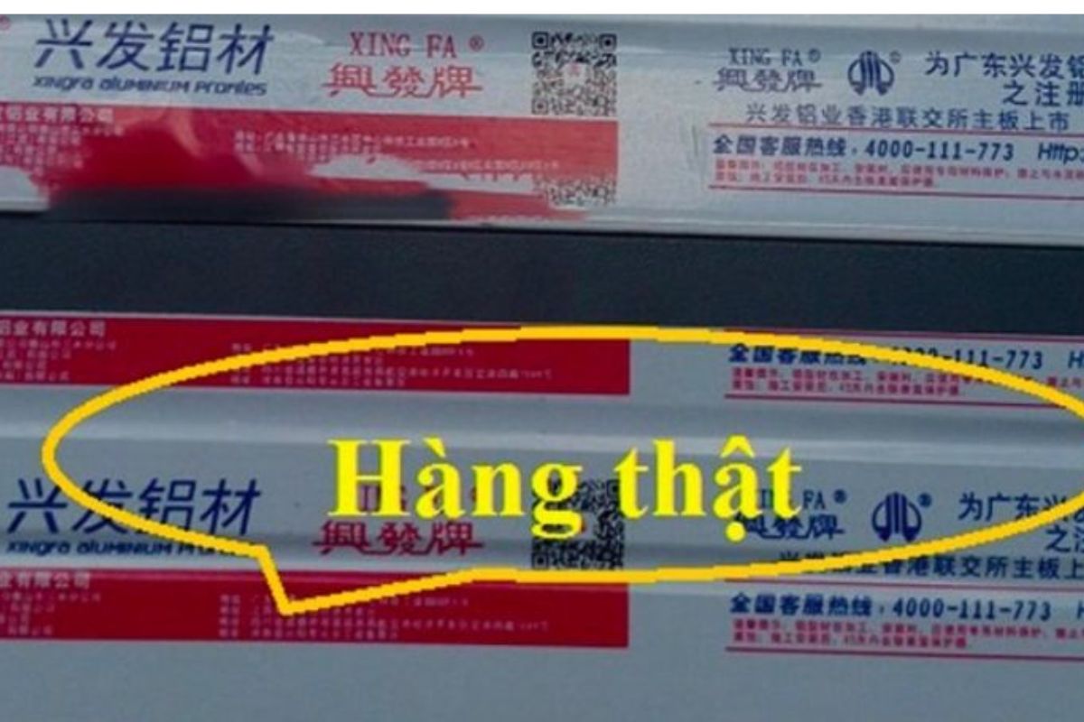 Cách phân biệt cửa nhôm xingfa thật giả chính xác Nam Tiến