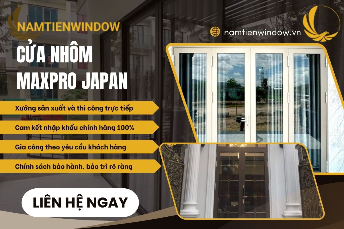 Nam Tiến cung cấp giải pháp thi công cửa nhôm Maxpro trọn gói uy tín với chi phí hợp lý