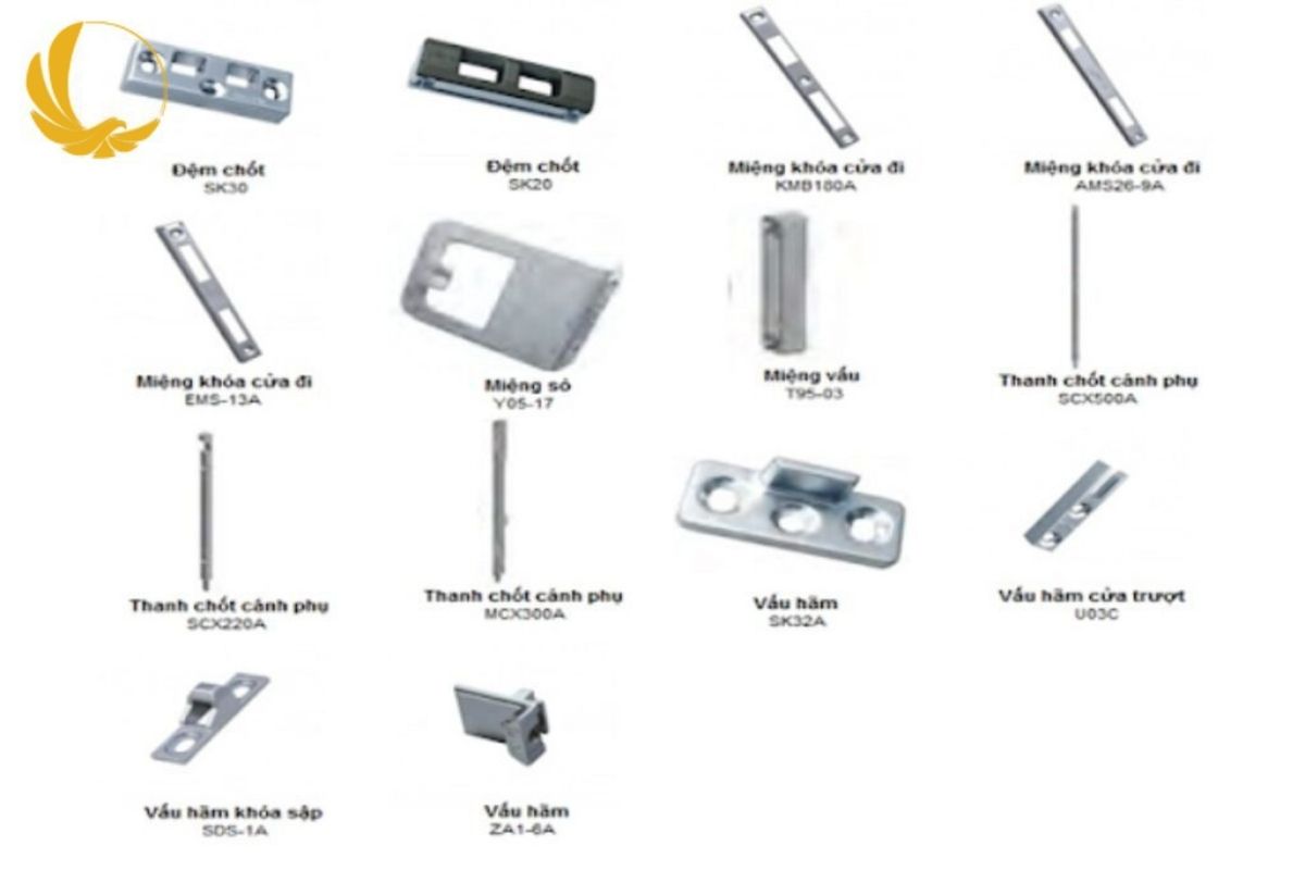Phụ kiện VVP Kinlong Hafele đồng bộ cho vách kính cường lực khung nhôm