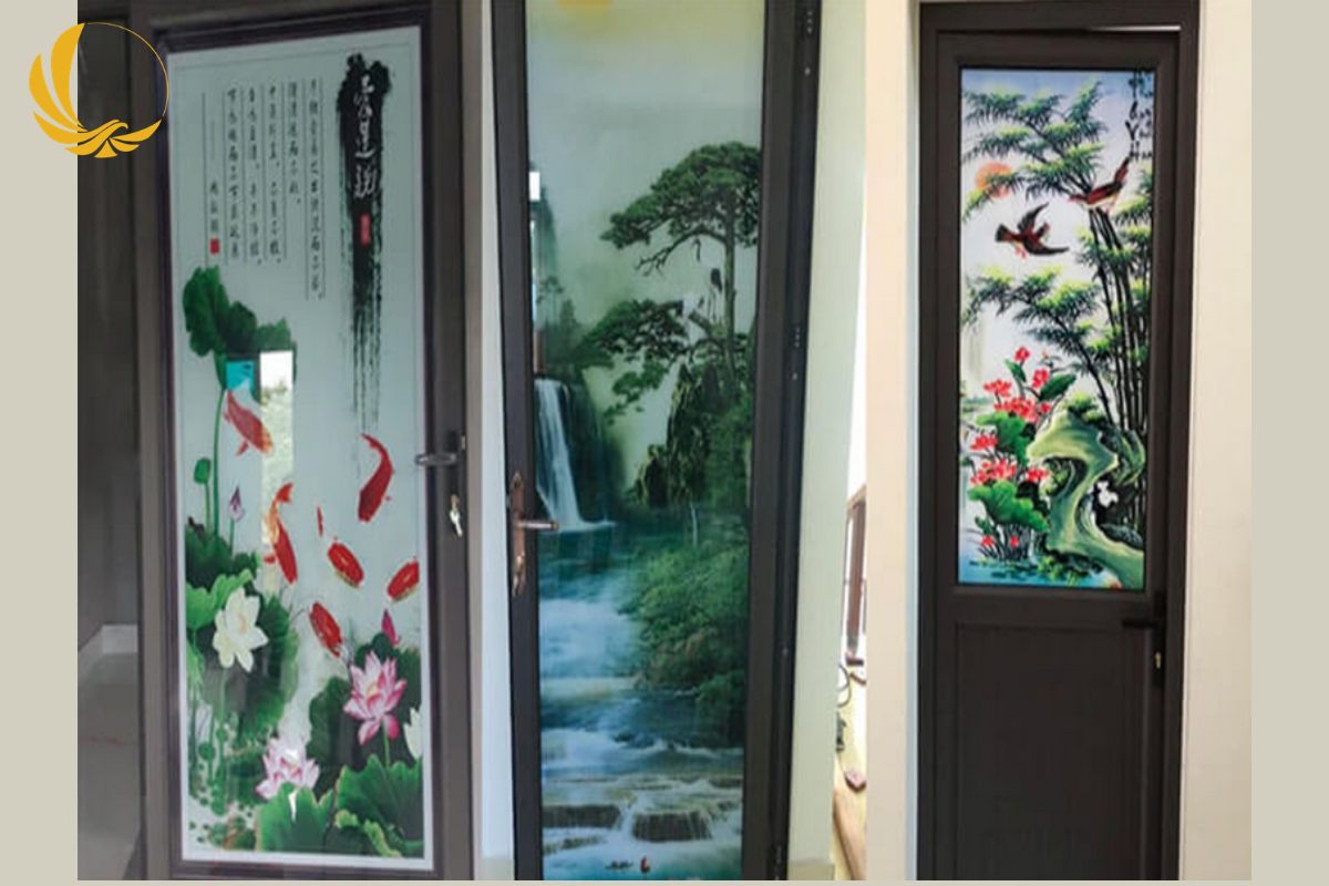 Cửa Đi 1 Cánh Nhôm Xingfa 12 Mẫu cửa nhôm xingfa 1 cánh chia đố nghệ thuật