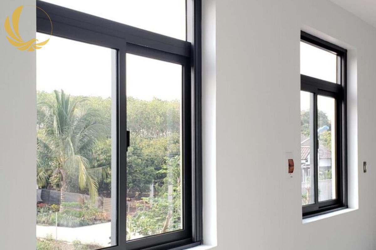 Dự án lắp đặt cửa sổ mở trượt 2 cánh nhôm xingfa cho biệt thự