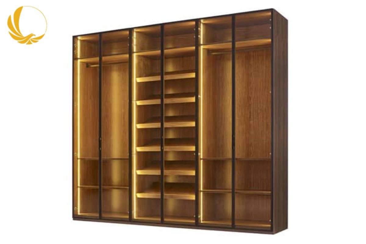 Các kiểu cửa tủ cánh kính khung nhôm được sử dụng phổ biến