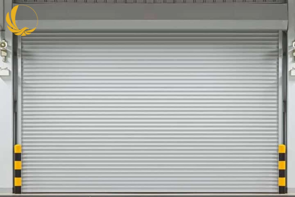 Cửa cuốn điện hiện đại vận hành tự động bằng motor điều khiển từ xa