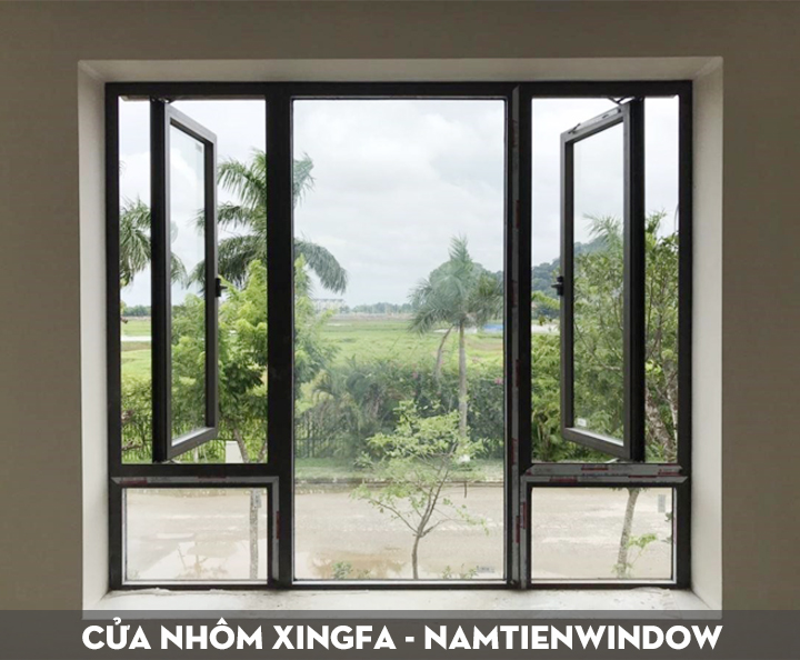 Cửa sổ mở quay nhôm Xingfa